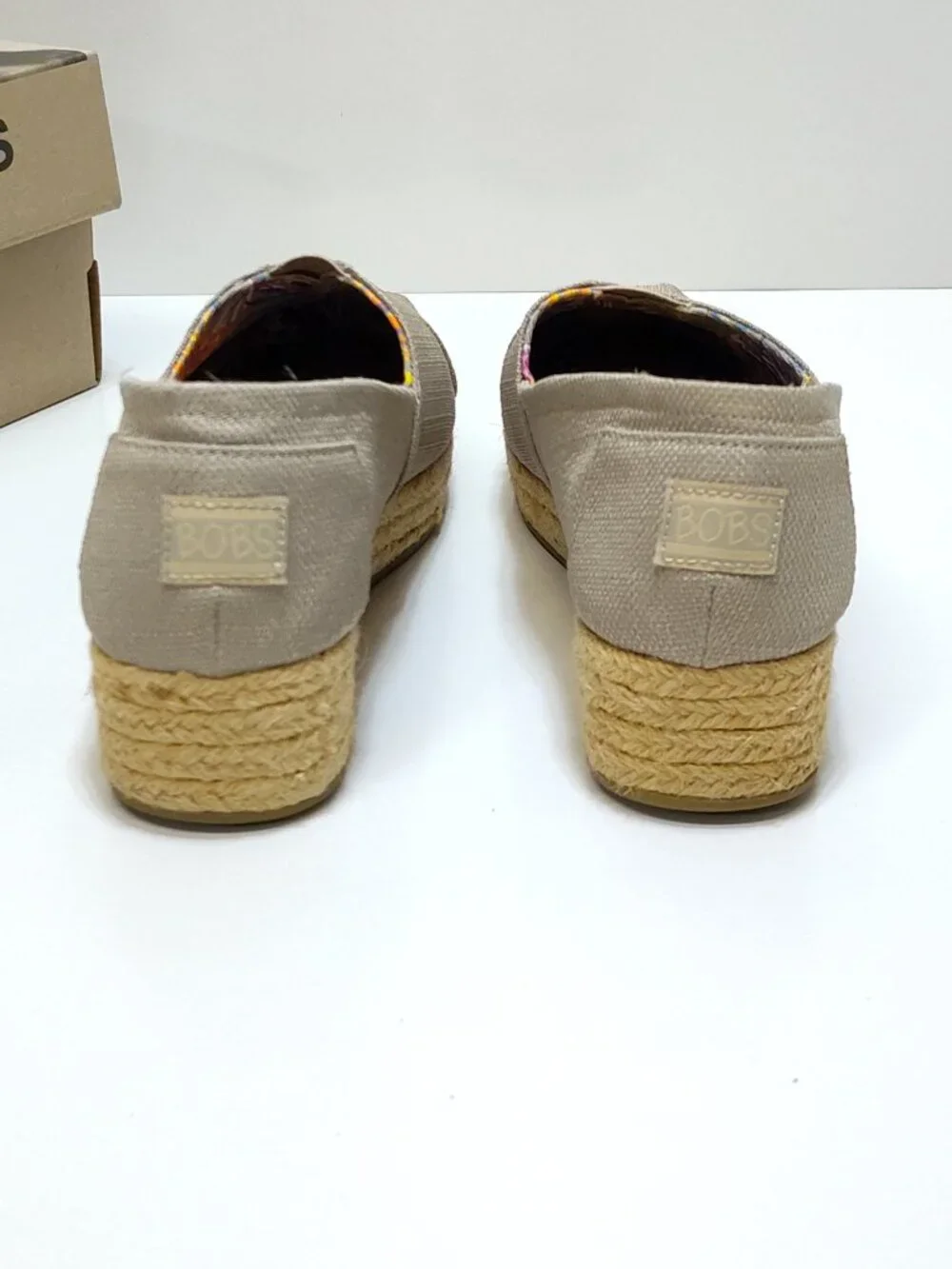 BOBS Highlights High Jinx Platform Espadrille Slip On Shoes SN 34101 WMNS 8.5